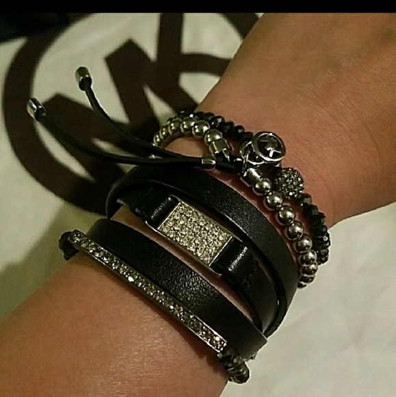 Michael Kors Gunmetal Crystal Bracelet - Picture 4 of 4